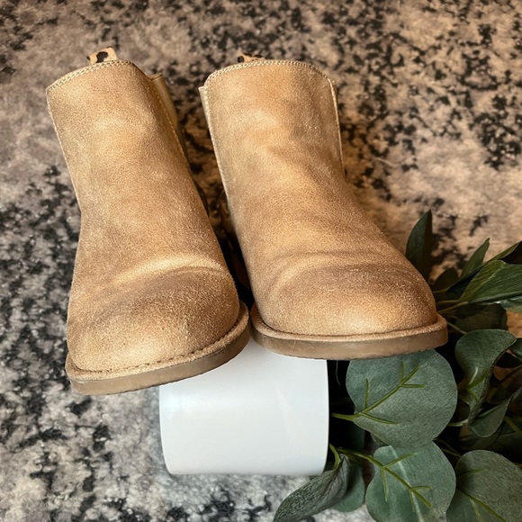 Seven Dials Beige+Cheetah Print Ankle Boots - Picture 3 of 8